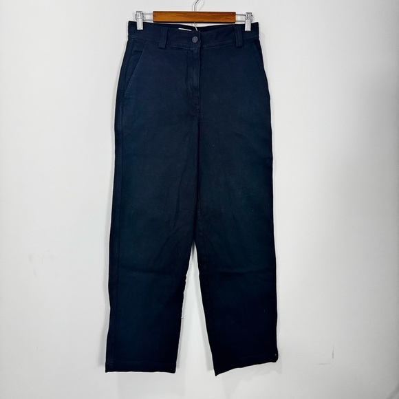 Aritzia Sunday Best High Rise Straight Tapered Leg Jeans Denim Black Size 6 - Picture 2 of 13